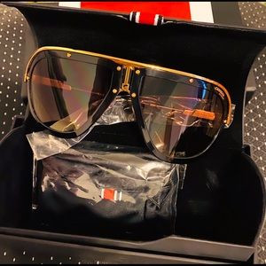 BNIB CARRERA AVIATOR SUNGLASSES AUTHENTIC BLK/GOLD